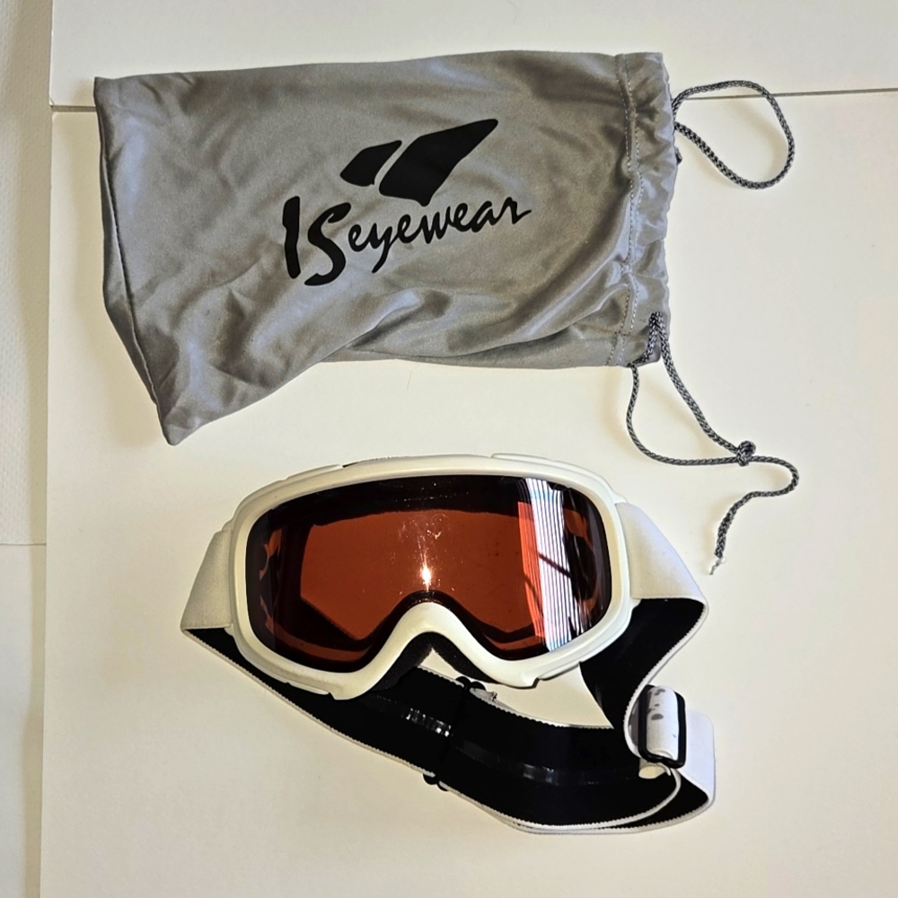 Womens/Young Adult SMITH White Skii Goggles